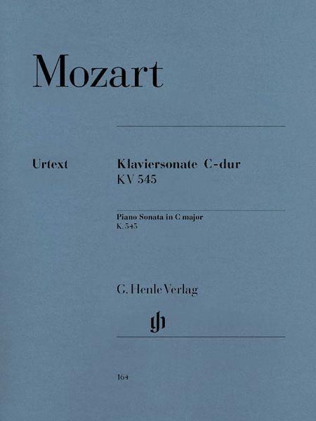 Sonata In C Major, K. 545 : For Piano / edited by Ernst Herrtich.