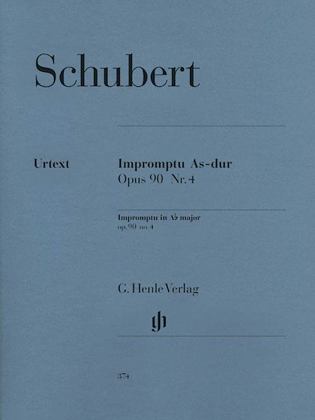 Impromptu In A Flat Major, Op. 90 No. 4 : For Piano.