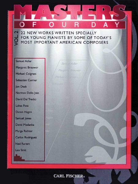Masters Of Our Day, Vol. 2 : For Piano.