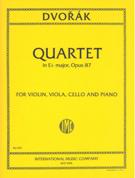 Piano Quartet In E Flat Major, Op. 87 : For Violin, Viola, Violoncello and Piano.
