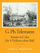 Sonata In C-Dur : Für 4 Violinen.
