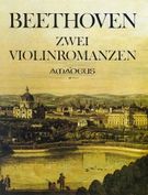 Zwei Romanzen, Op. 40 und Op. 50 : Für Violin und Orchestra / Piano reduction by W. Hess.