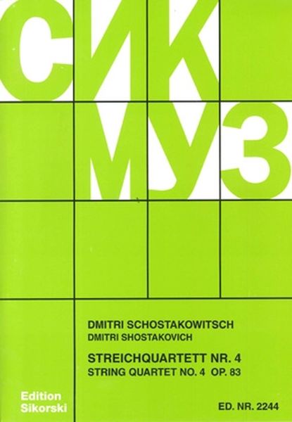 String Quartet No. 4, Op. 83.