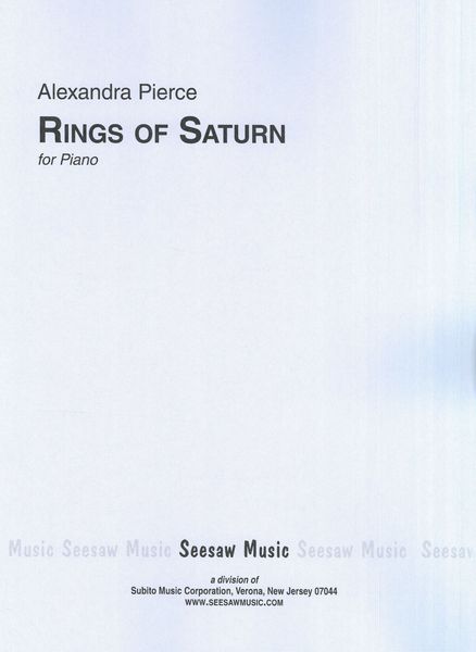 Rings Of Saturn : For Piano (2000).