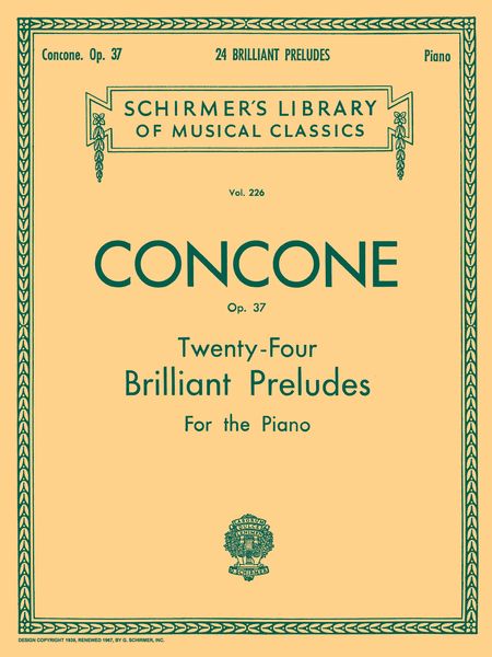 Twenty Four Brilliant Preludes, Op. 37 (Oesterle).