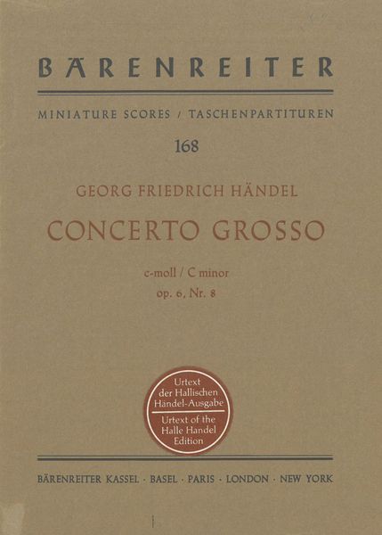 Concerto Grosso In C Minor, Op. 6, Nr. 8 HWV 326.
