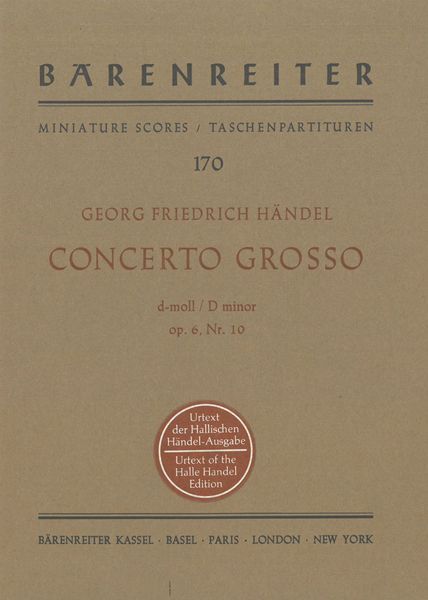 Concerto Grosso In F Major, Op. 6, Nr. 10 HWV 328.