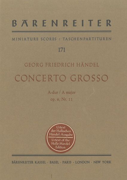 Concerto Grosso In A Major, Op. 6, Nr. 11 HWV 329.