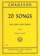 20 Songs : For High Voice and Piano / edited by Sergius Kagen.