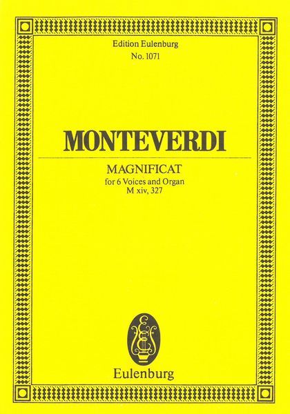 Magnificat M XIV, 327 : For 6 Voices and Organ.