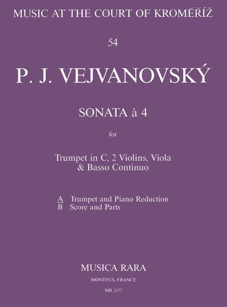 Sonata A 4 In G Minor : For Trumpet and Orchestra - Piano reduction.