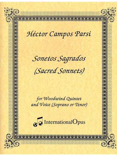 Sonetos Sagrados : For Woodwind Quintet and High Voice.