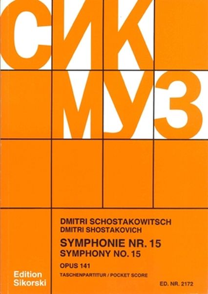 Symphony No. 15, Op. 141.