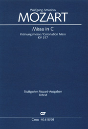 Missa In C (Coronation Mass), K. 317 : For Mixed Choir and Orchestra - Piano reduction.