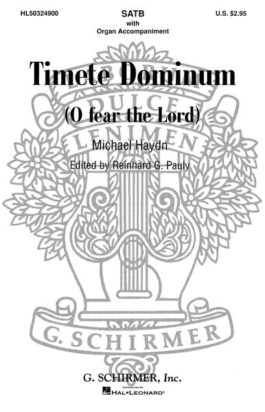 Timite Dominum (O Fear The Lord) : Ed. by Pauly.