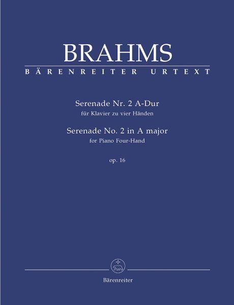Serenade No. 2 In A Major, Op. 16 : For Piano Four-Hand, Op. 16 / edited by Christian Köhn.