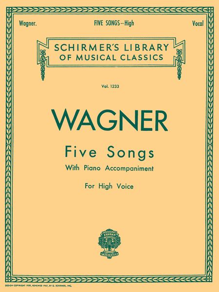 Five Songs : For High Voice (G/E).