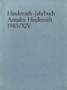 Hindemith - Jahrbuch, 1985/XIV.