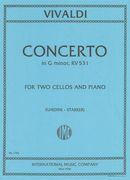 Concerto In G Minor, RV 531 : For Two Violoncellos and Piano.