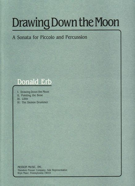 Drawing Down The Moon : A Sonata For Piccolo And Percussion.