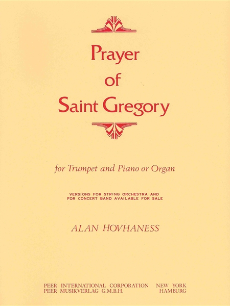 Prayer Of Saint Gregory : For Trumpet And Piano.