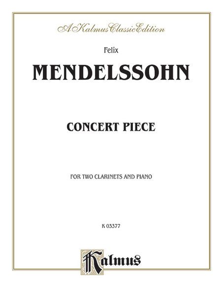 Concert Piece : For Two Clarinets and Piano.