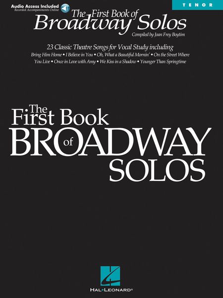 The First Book of Broadway Solos : For Tenor.