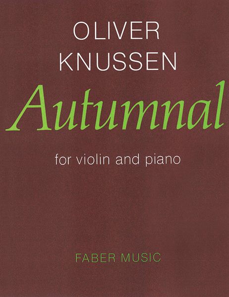 Autumnal : For Violin and Piano.