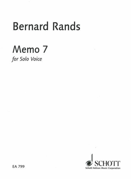Memo 7 : For Female Voice (2000).