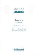 Fuga In G Minor, Bmw 578 : For Brass Quintet / arr. by Wolfgang Portugall.