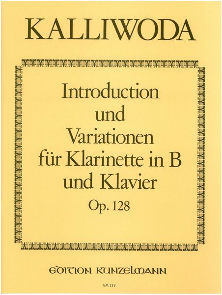 Introduction und Variationen : For Clarinet and Piano.