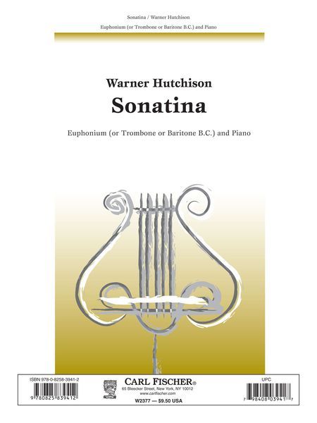 Sonatina : For Baritone (Or Trombone) With Piano.