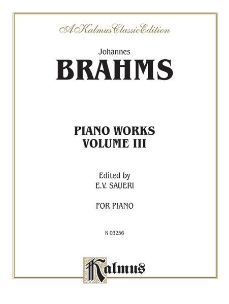 Piano Works, Vol. 3.