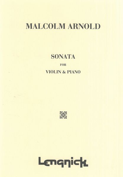 Sonata : For Violin and Piano.
