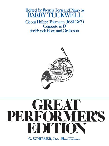 Concerto In D Major : For French Horn and Orchestra / Piano reduction by Barry Tuckwell.