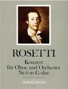 Concerto No. 6 In G Major : For Oboe and Orchestra - Piano reduction.
