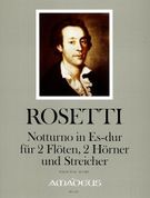 Notturno In Eb Major : For 2 Flutes, Two Horns and Strings.