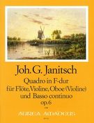 Quadro In F-Dur : Für Flöte, Violine, Oboe (Violine) und Basso Continuo Op. 6.
