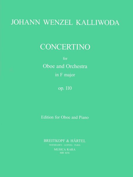 Concertino In F Major, Op. 110 : For Oboe and Orchestra - Edition For Oboe and Piano.
