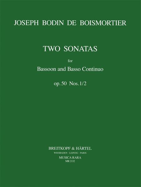 Sonatas, Op. 50 Nos. 1-2 : For Bassoon and Continuo.