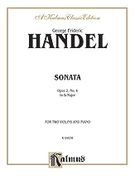 Sonata In B Flat Major, Op. 2 No. 4 : For Two Violins and Piano.