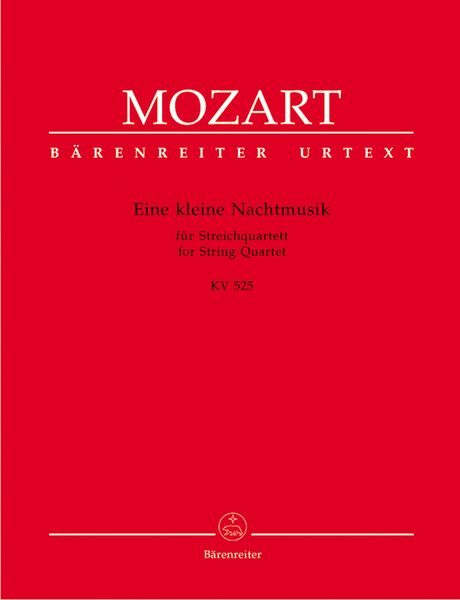 Eine Kleine Nachtmusik, K. 525 / Edition For String Quartet by Ernst Fritz Schmid.
