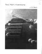 Two-Part Inventions : arranged For Marimba.
