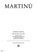 Sonata In D Minor : For Violin and Piano (1926).