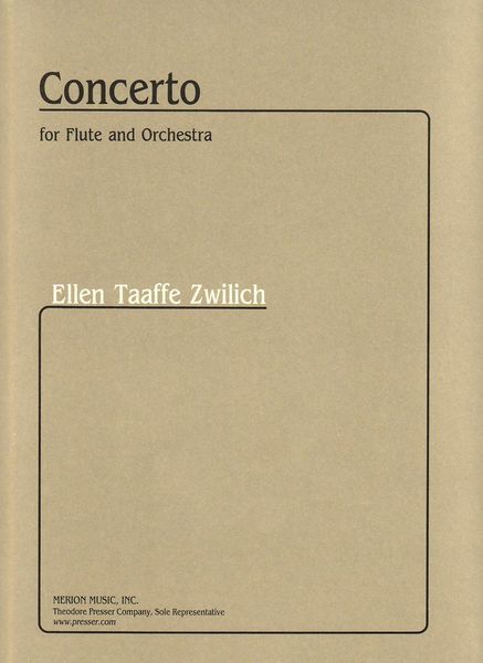 Concerto : For Flute and Orchestra.