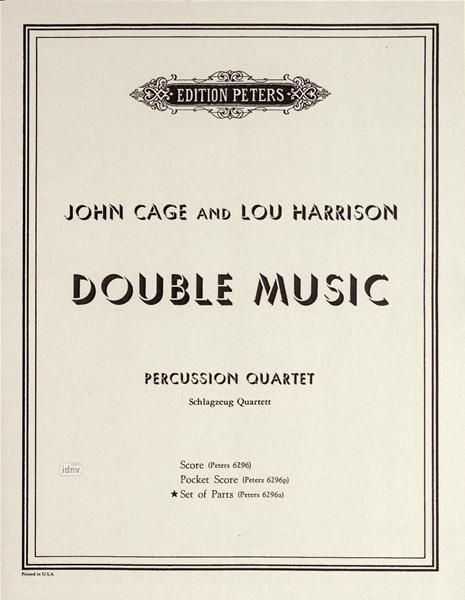 Double Music : For Percussion Quartet.