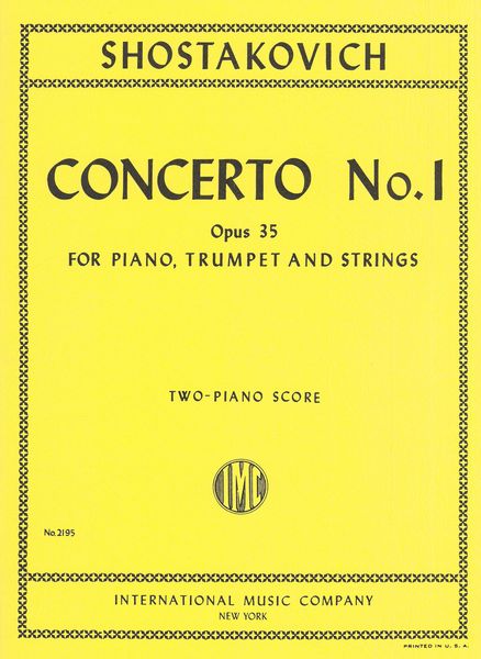 Concerto No. 1, Op. 35 In C Minor : For Piano, Trumpet & Strings - reduction For 2 Pianos, 4 Hands.