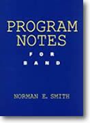 Program Notes For Band.