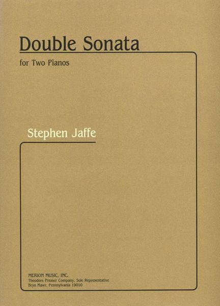 Double Sonata : For Two Pianos.
