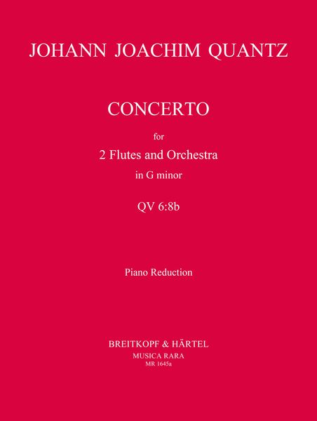 Concerto No. 1 In G Minor : For 2 Flutes and Orchestra - Piano reduction.